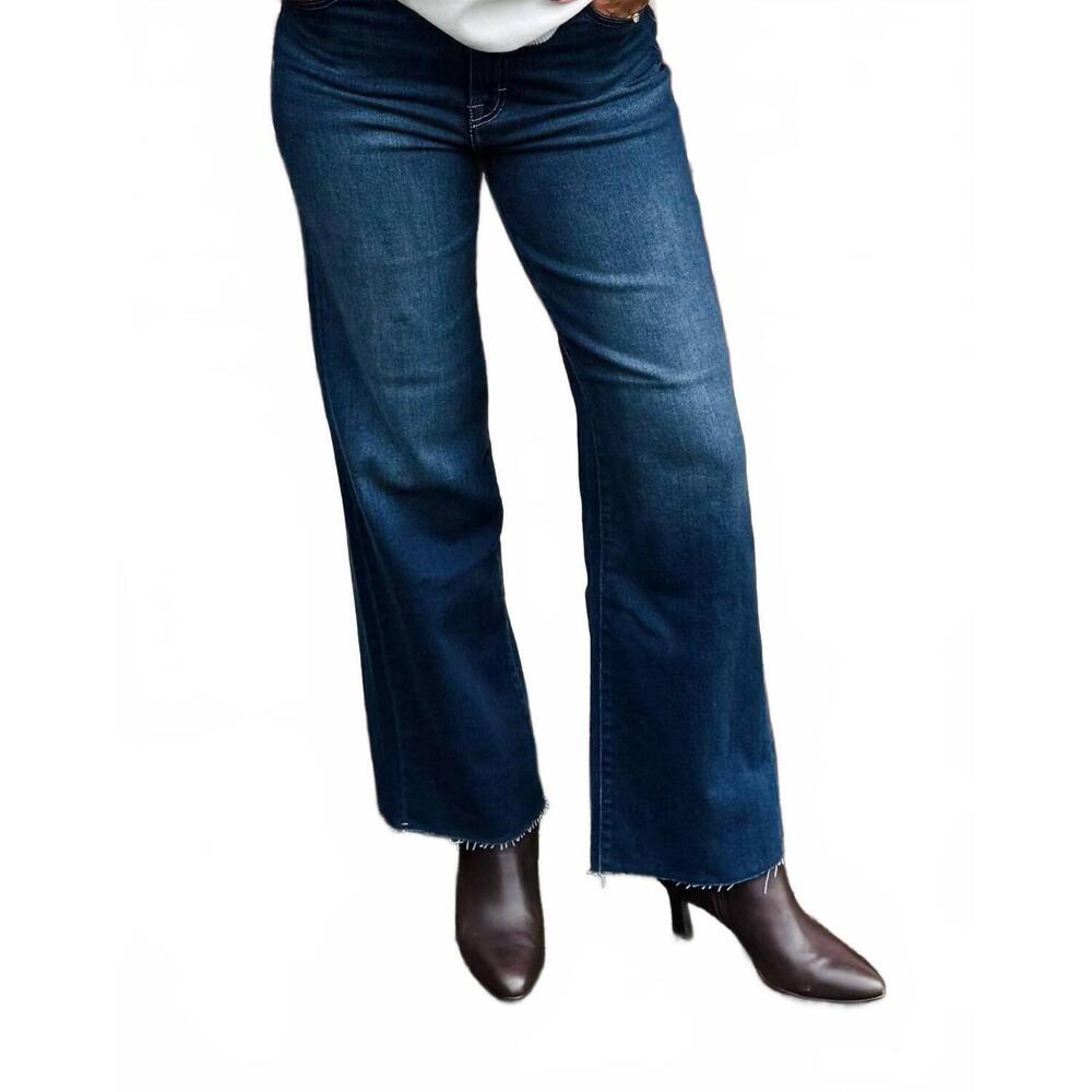 NEW HIDDEN logan high rise dad jean in dark denim